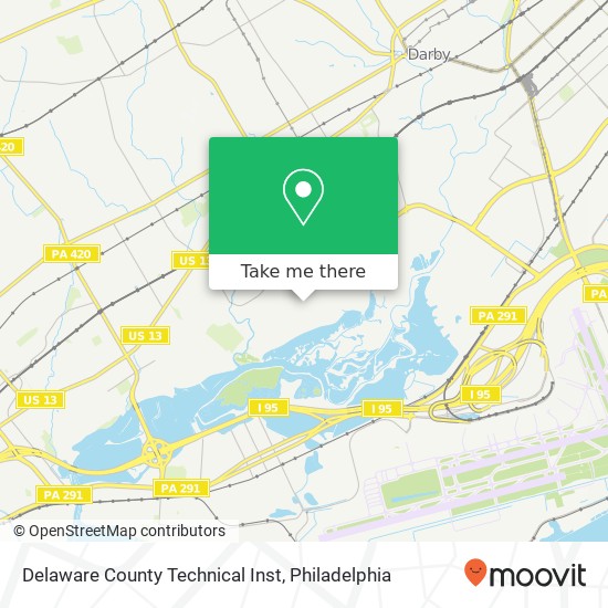 Mapa de Delaware County Technical Inst