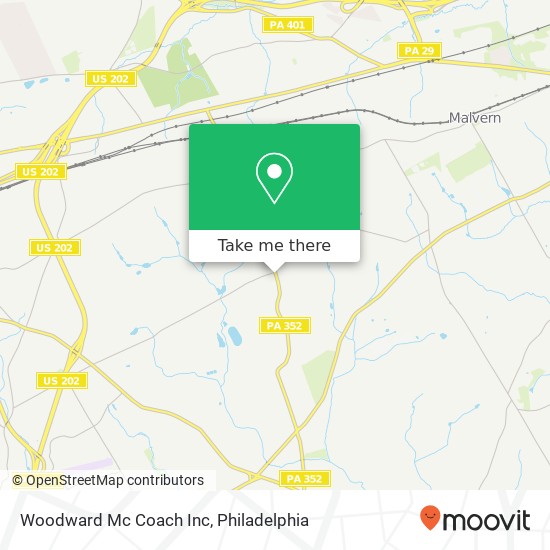Woodward Mc Coach Inc map