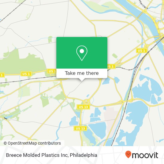 Mapa de Breece Molded Plastics Inc