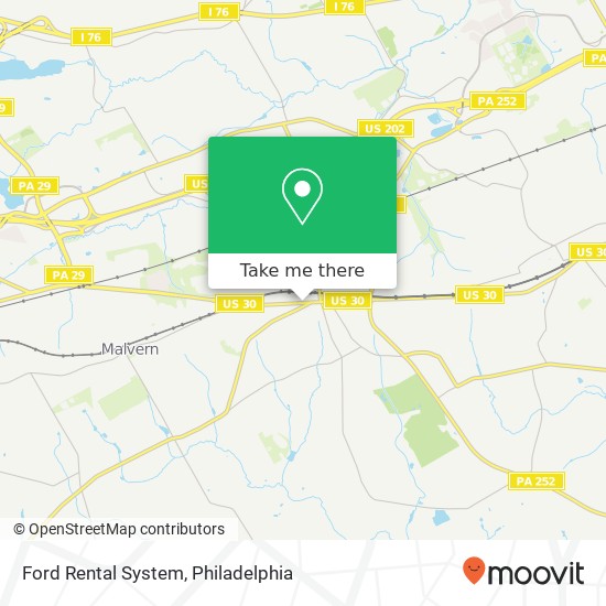 Ford Rental System map