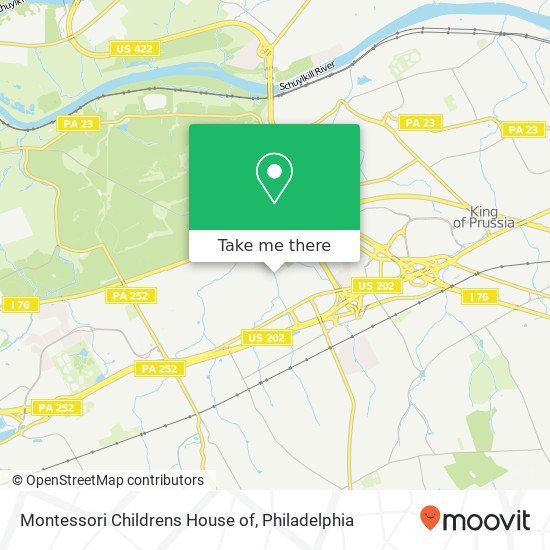 Montessori Childrens House of map