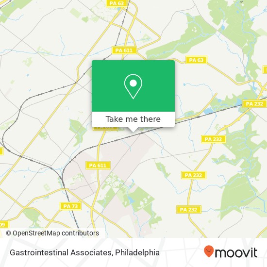 Gastrointestinal Associates map