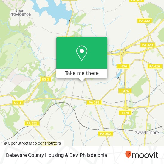 Delaware County Housing & Dev map
