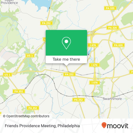 Mapa de Friends Providence Meeting