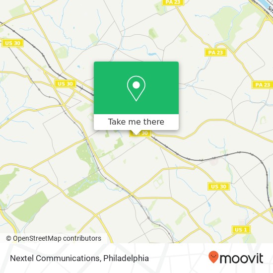 Nextel Communications map
