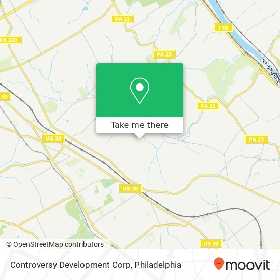 Controversy Development Corp map