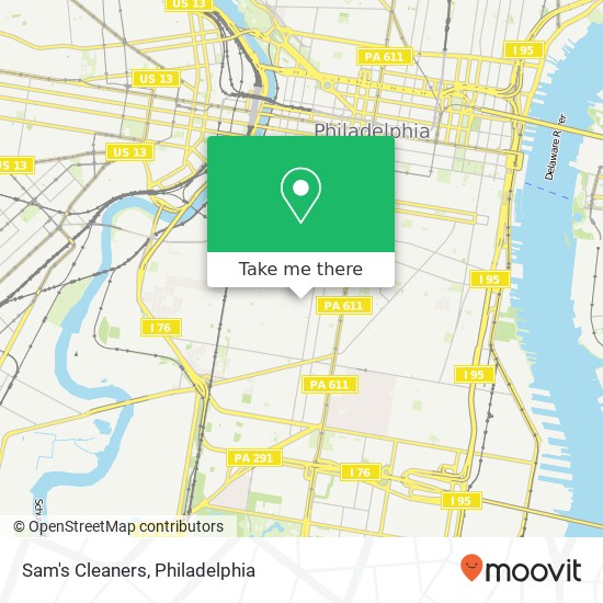 Sam's Cleaners map