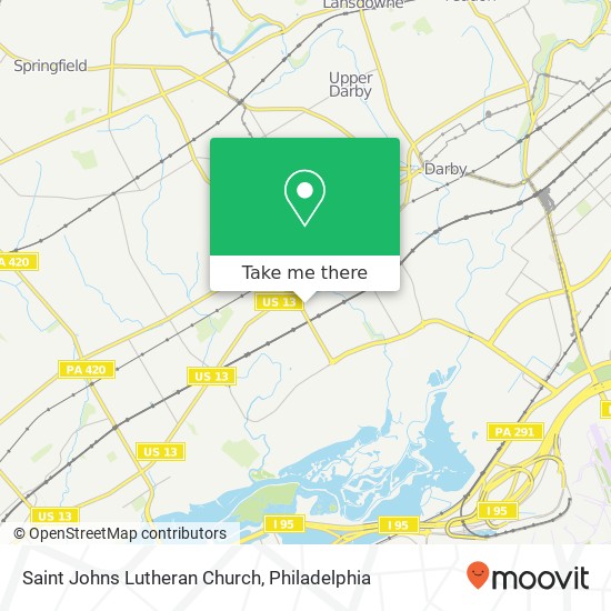 Saint Johns Lutheran Church map