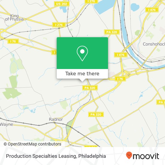 Production Specialties Leasing map