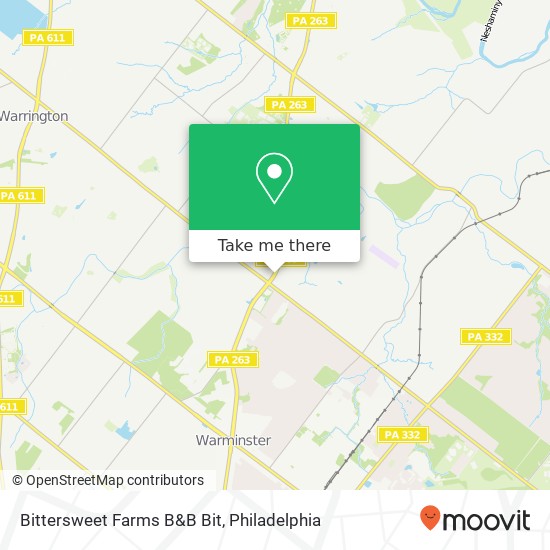 Mapa de Bittersweet Farms B&B Bit