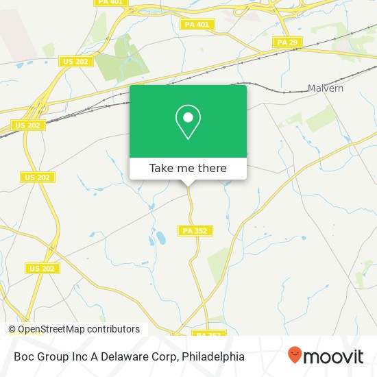 Mapa de Boc Group Inc A Delaware Corp