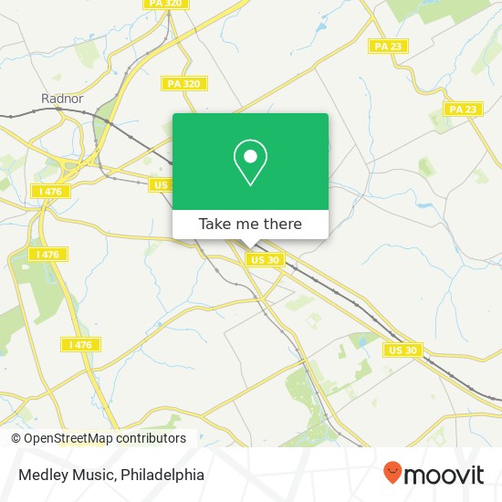 Mapa de Medley Music