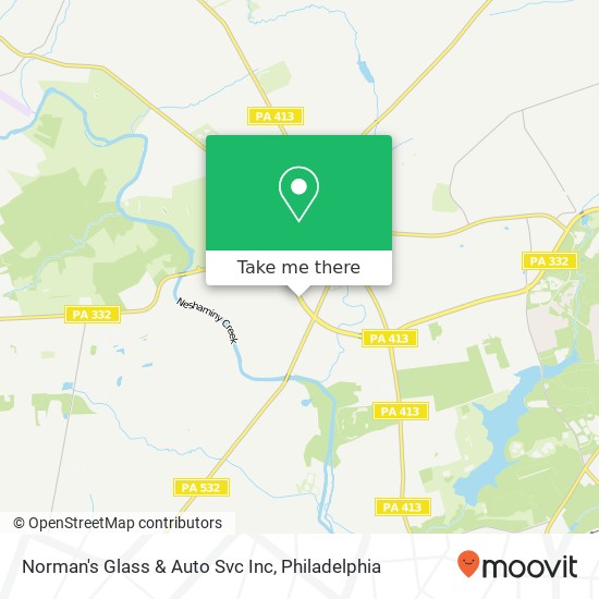 Norman's Glass & Auto Svc Inc map