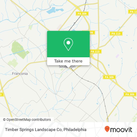 Timber Springs Landscape Co map