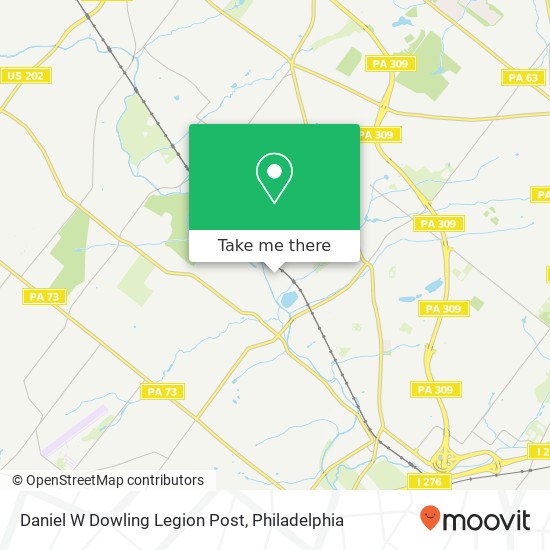 Mapa de Daniel W Dowling Legion Post