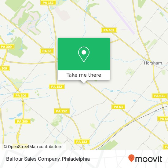 Mapa de Balfour Sales Company