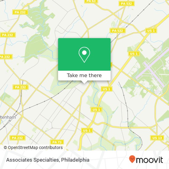 Associates Specialties map