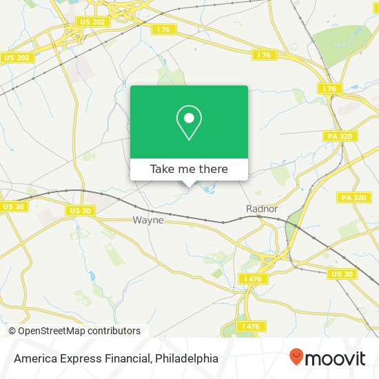 Mapa de America Express Financial