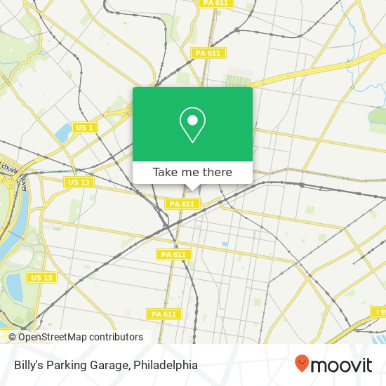 Billy's Parking Garage map