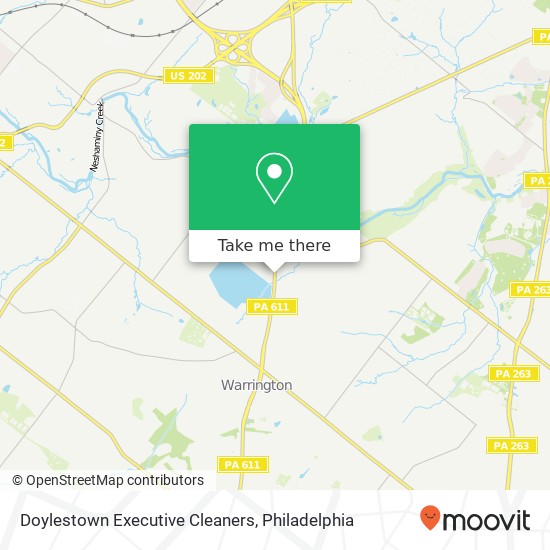 Doylestown Executive Cleaners map