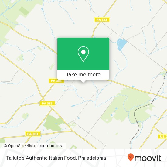 Mapa de Talluto's Authentic Italian Food