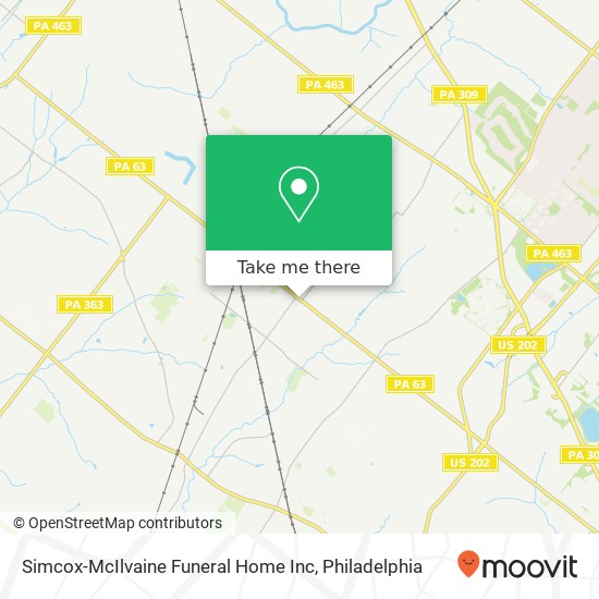 Mapa de Simcox-McIlvaine Funeral Home Inc