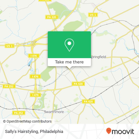 Sally's Hairstyling map