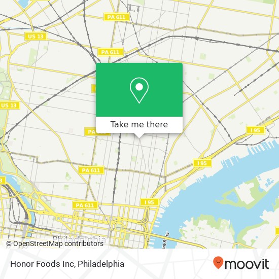 Honor Foods Inc map