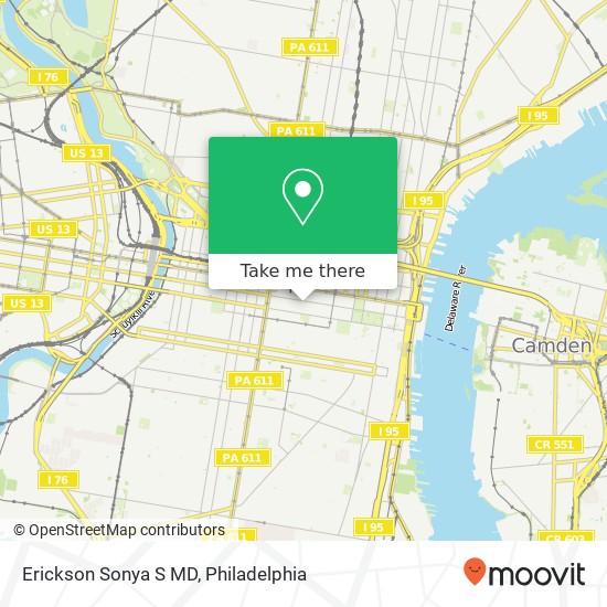 Erickson Sonya S MD map