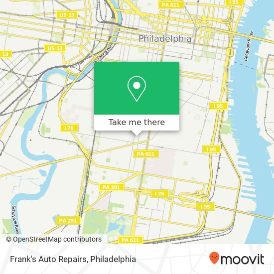 Frank's Auto Repairs map