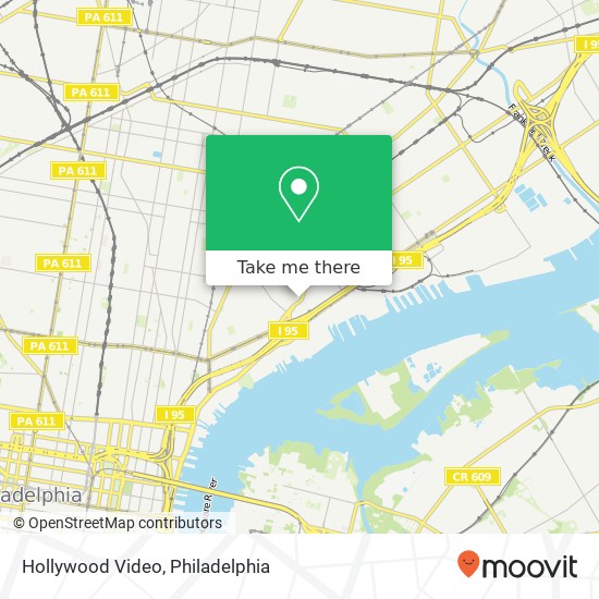 Hollywood Video map