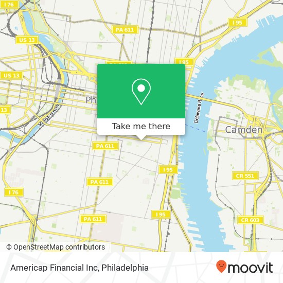 Americap Financial Inc map