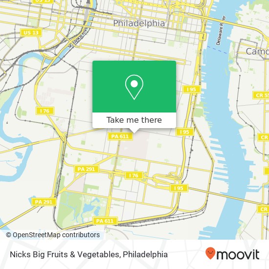 Nicks Big Fruits & Vegetables map