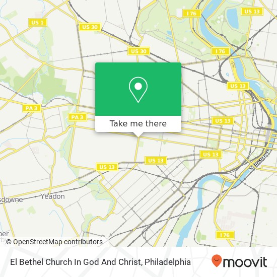 Mapa de El Bethel Church In God And Christ