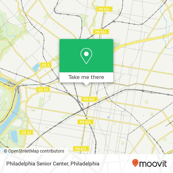 Mapa de Philadelphia Senior Center