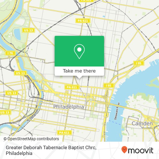 Mapa de Greater Deborah Tabernacle Baptist Chrc