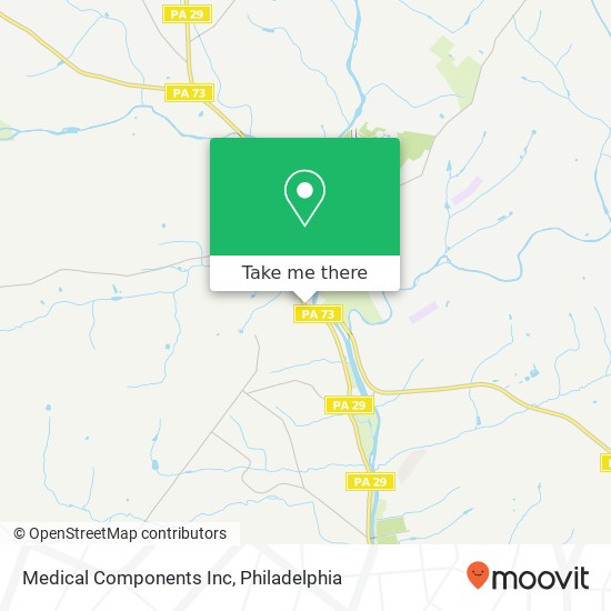 Mapa de Medical Components Inc