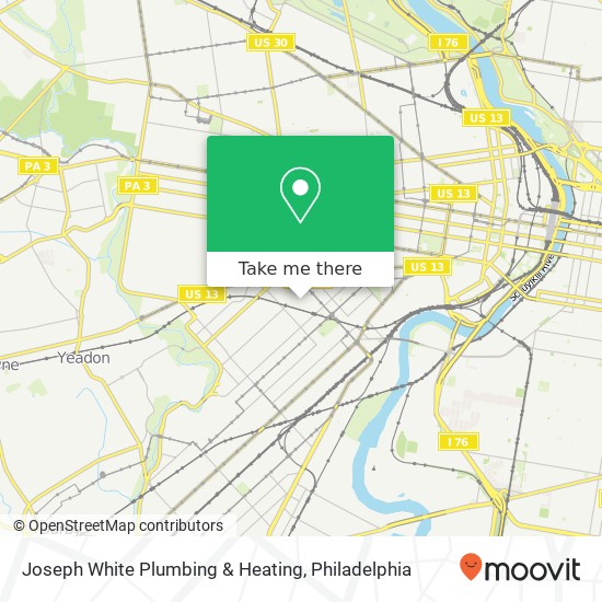 Joseph White Plumbing & Heating map