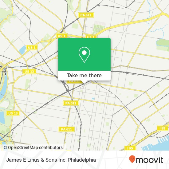 James E Linus & Sons Inc map