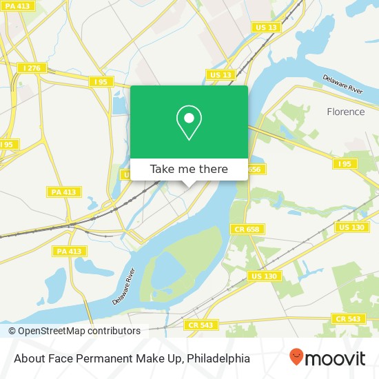 About Face Permanent Make Up map