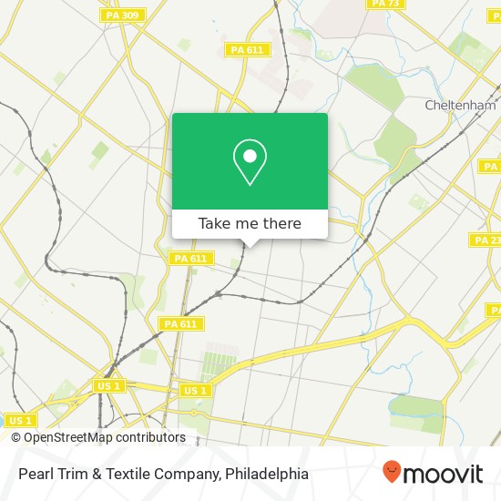 Mapa de Pearl Trim & Textile Company