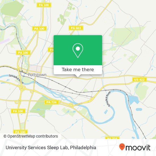 Mapa de University Services Sleep Lab