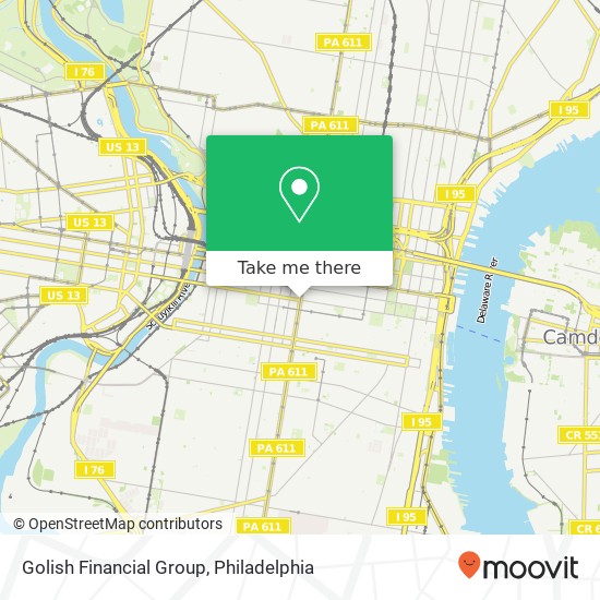 Mapa de Golish Financial Group