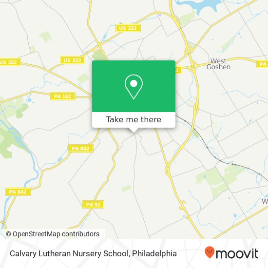 Mapa de Calvary Lutheran Nursery School