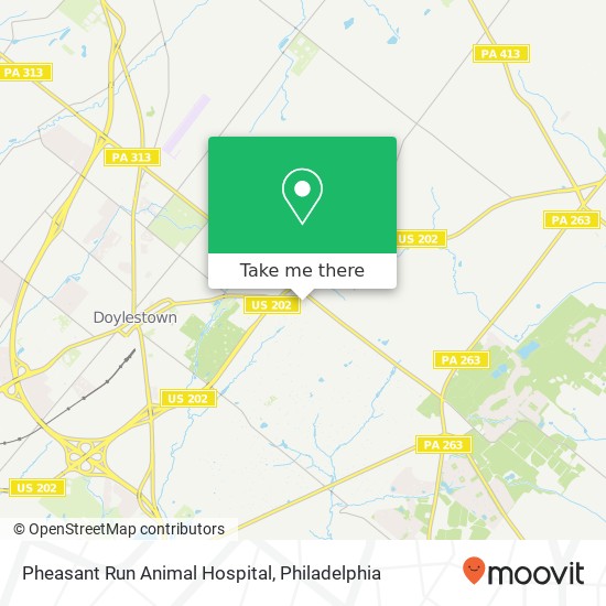 Mapa de Pheasant Run Animal Hospital
