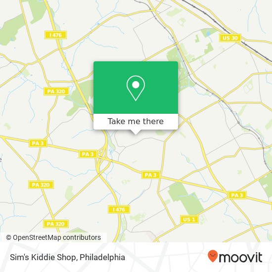 Mapa de Sim's Kiddie Shop