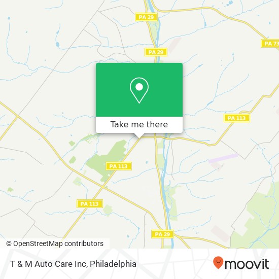 Mapa de T & M Auto Care Inc