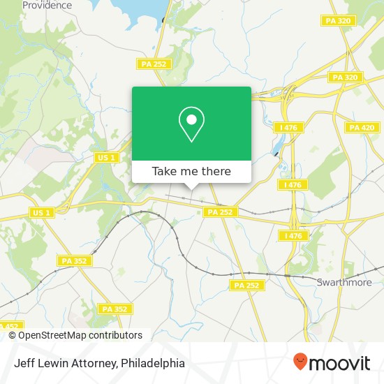 Jeff Lewin Attorney map