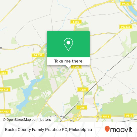 Mapa de Bucks County Family Practice PC