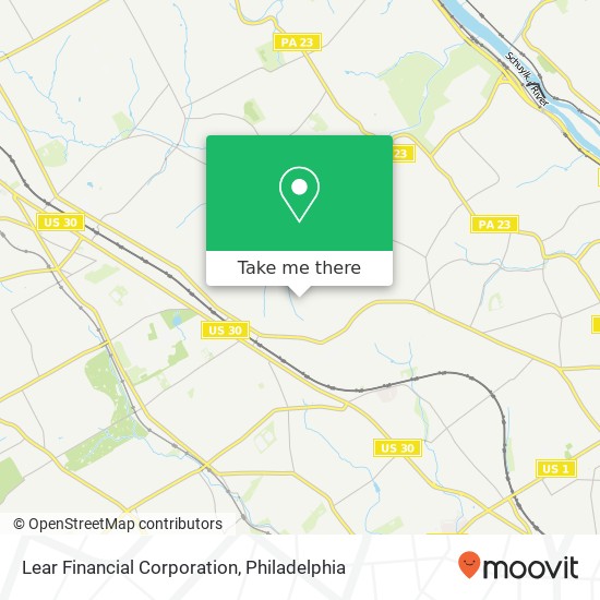 Mapa de Lear Financial Corporation